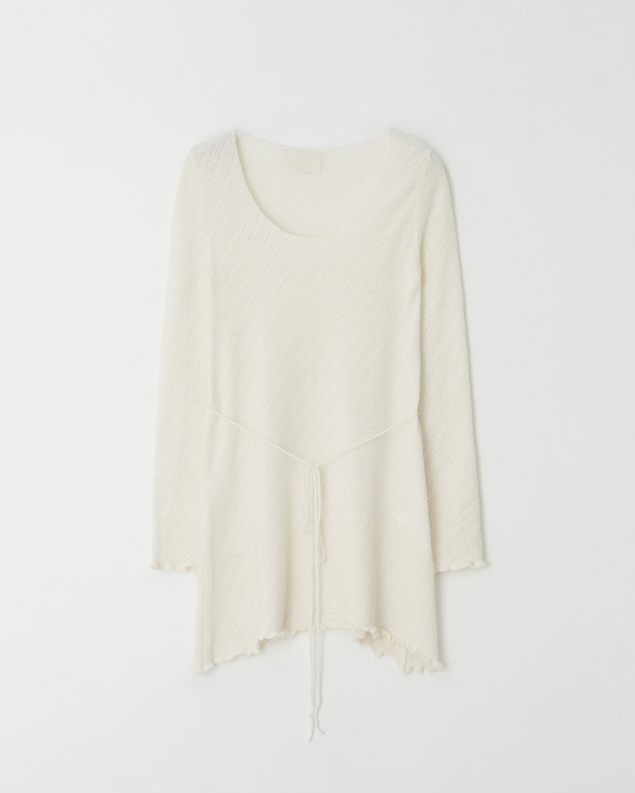 [2ND]Lily eyelet knit dress(2color)